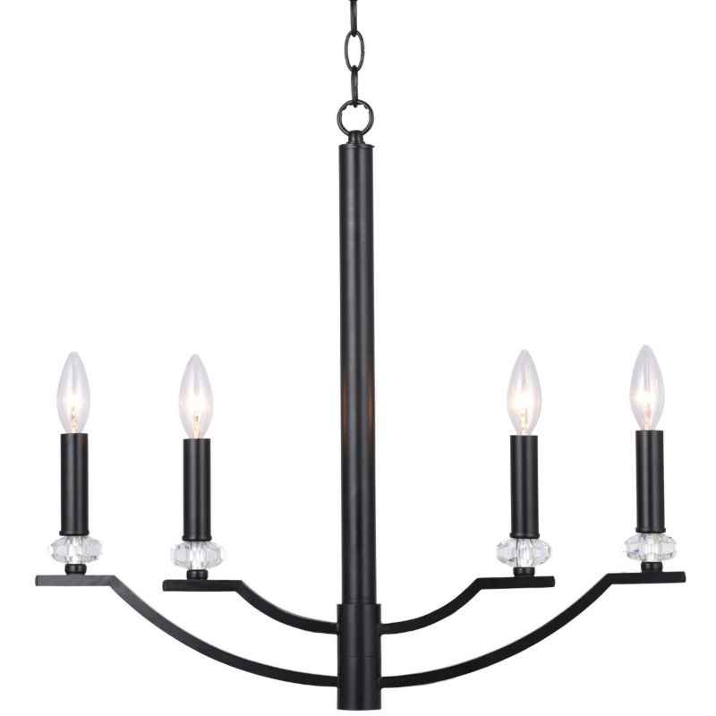 Żyrandol Polux Hims czarny wym: 125 x 54 x 58 cm 4xE14 x 1 szt.