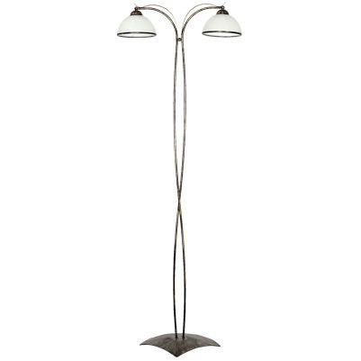 Lampa podłogowa stojąca Luminex Korfu złota patyna-biała 2 x E27 x 15W wym: 168 x 60 x 28 cm - 1 szt.