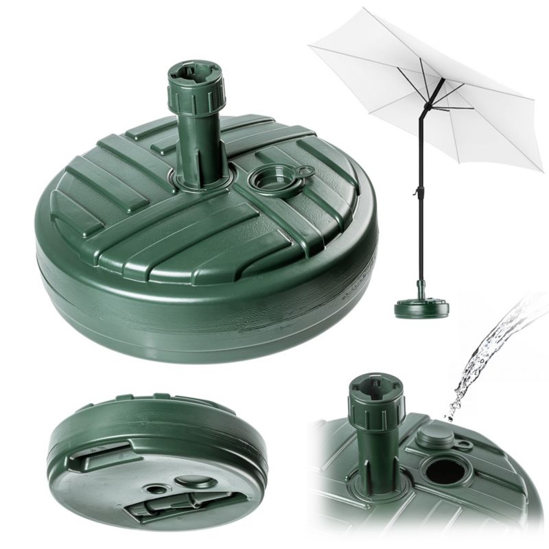 Podstawa Parasola KADAX Stojak Pod Parasol Ogrodowy Okrągły 39cm Obciążnik Zieleń 1szt.
