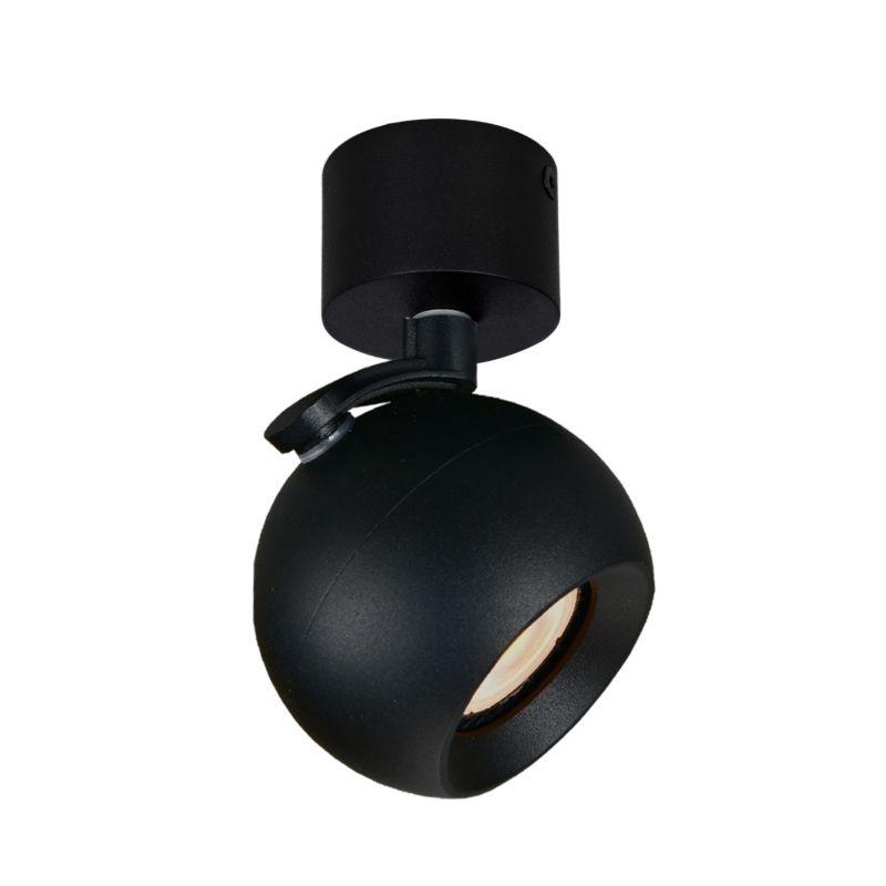 Lampa sufitowa Italux Lafin czarny piaskowany 1 x GU10 x 10W wym: 15 x 10 x 10 cm - 1 szt.