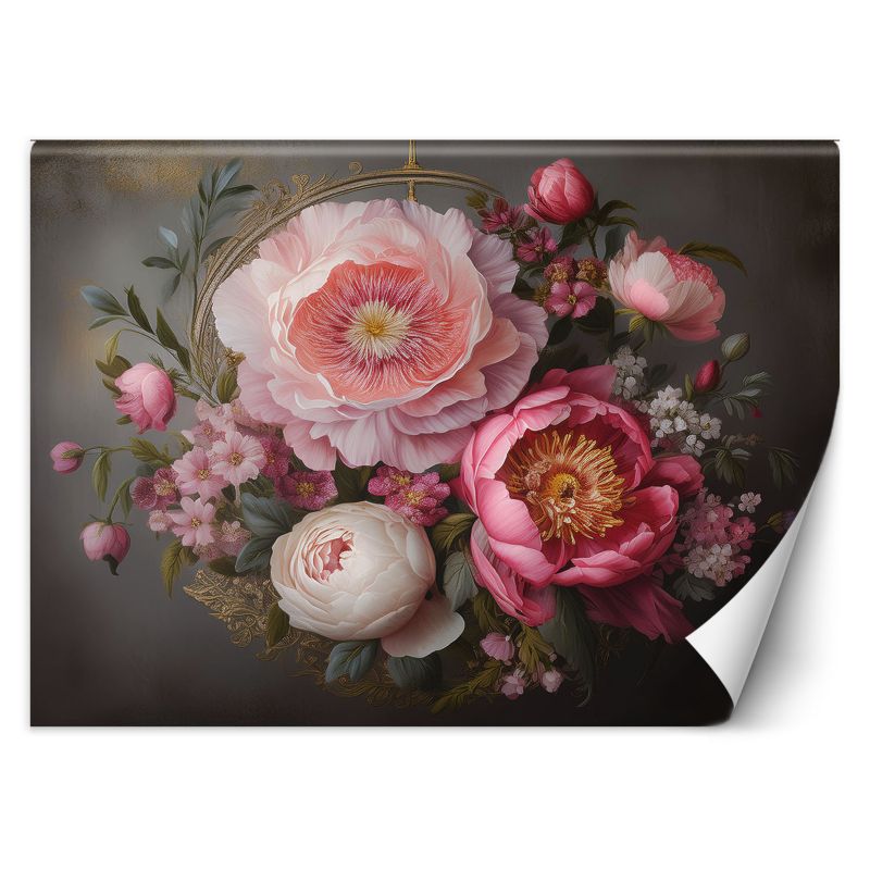 Fototapeta Feeby Naturalne kwiaty liściaste różowe 300x210 1 szt