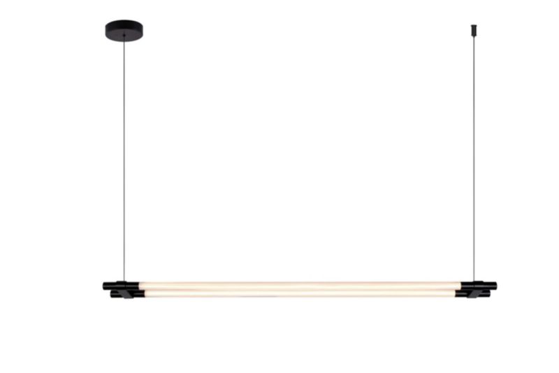 Lampa wisząca Rabalux Nivaro 1695 czarno-biała minimalistyczna wbudowany LED 28W 1 szt.