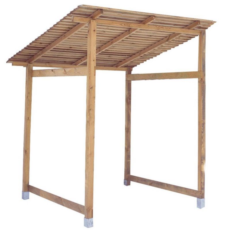 Wiata na drewno opałowe Complex 164x164/h220 cm, impregnowana, 1 szt.