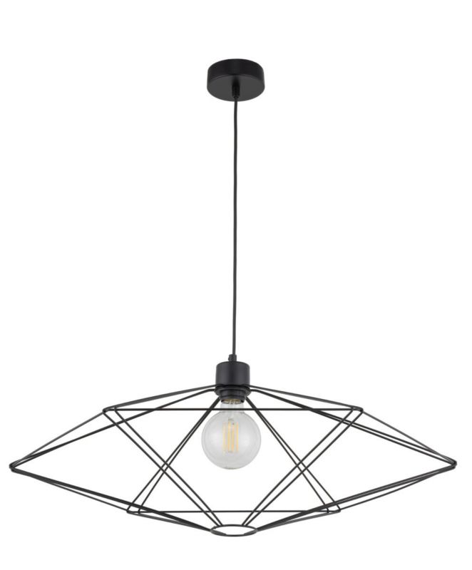 Lampa wisząca Sigma Lighting Vario 2656 czarna dekoracyjna 1xE27 x 1 szt.