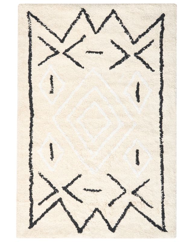 Dywanik łazienkowy Untla Jasnobeżowy 60 x 90 cm Bawełna 1 szt.