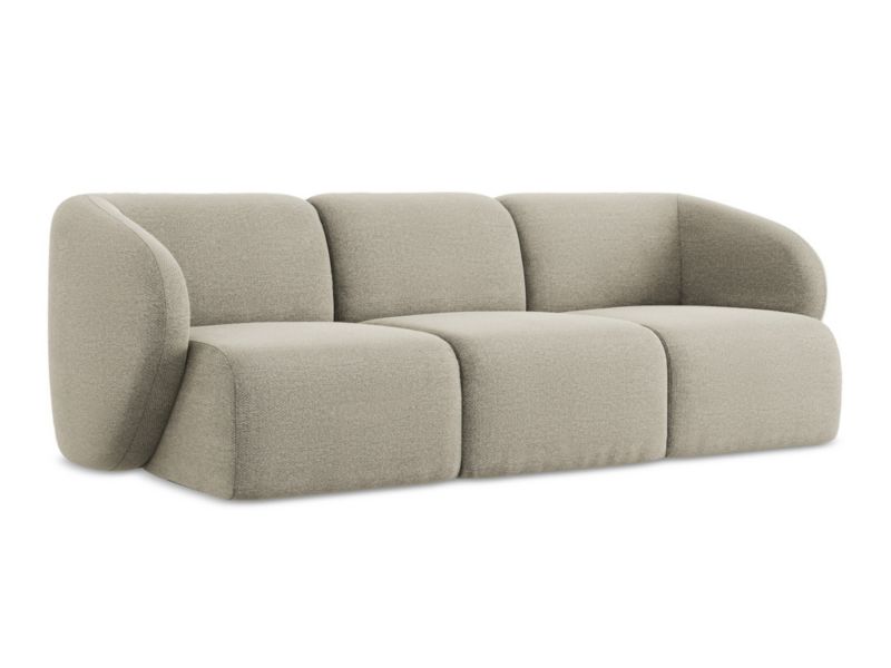 3-osobowa kanapa modułowa LaMiaSofa CERVO z tkaniny bouclé 244x94 cm kreci 1 szt.