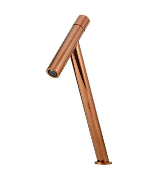 Bateria umywalkowa Lauferi HERON mosiężna stojąca różowe złoto retro 1 szt.