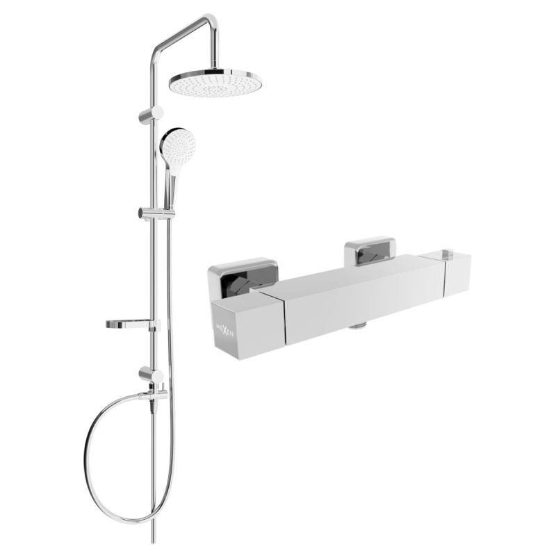 Zestaw prysznicowy natynkowy Mexen Cube chrom 77200205-00 1 szt.