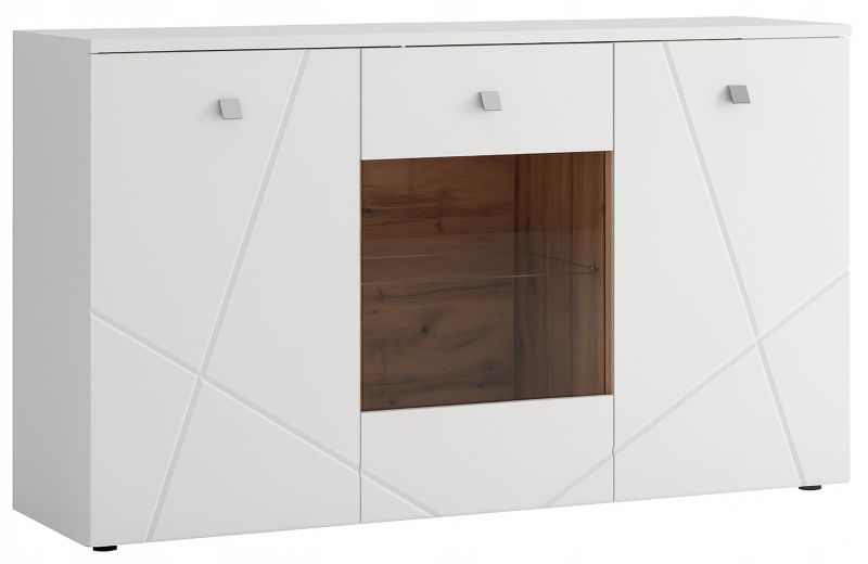 Komoda Matkam szafka KROSH MDF 150cm biały połysk 1 szt.