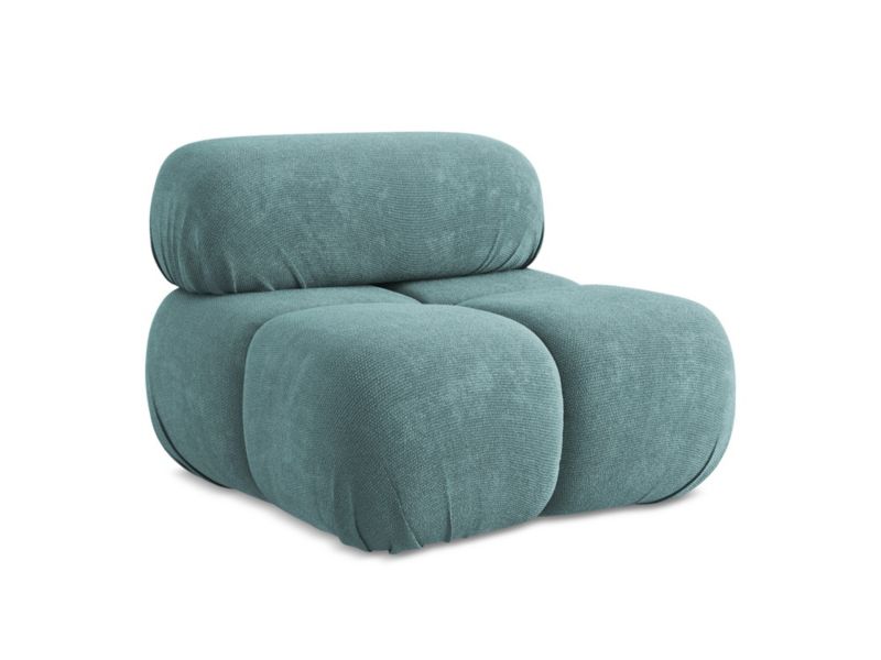 Fotel LaMiaSofa SANREMO z tkaniny szenilowej 96x95 cm jeans 1 szt.