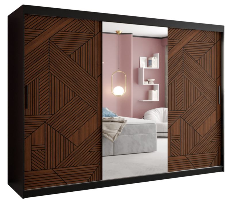 Szafa przesuwna Abiks MARSYLIA 2 250 Czarny 1szt.