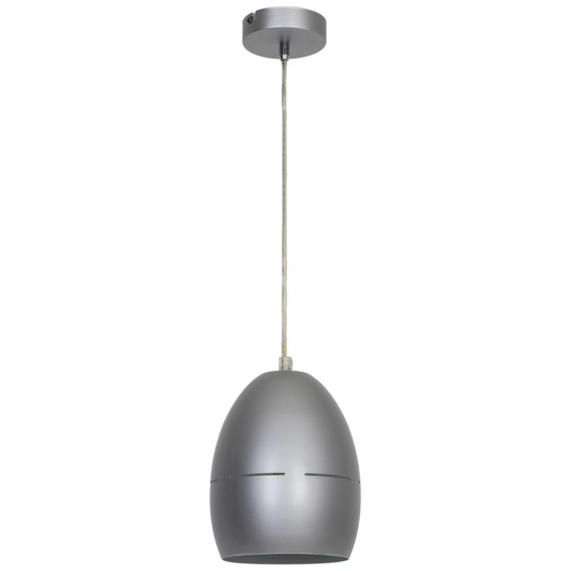 Lampa wisząca Egg 1-punktowa E27 srebrna