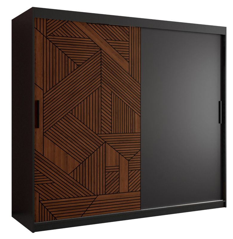 Szafa przesuwna Abiks MARSYLIA 200 Czarny 1szt.