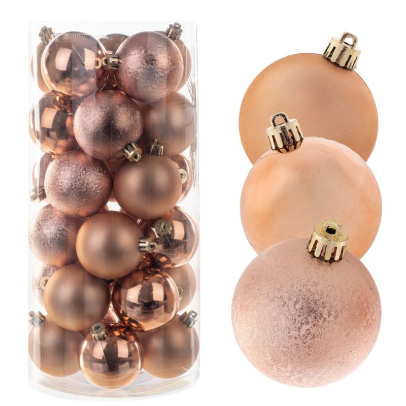 Bombki KADAX 6cm miedziany 30 szt.