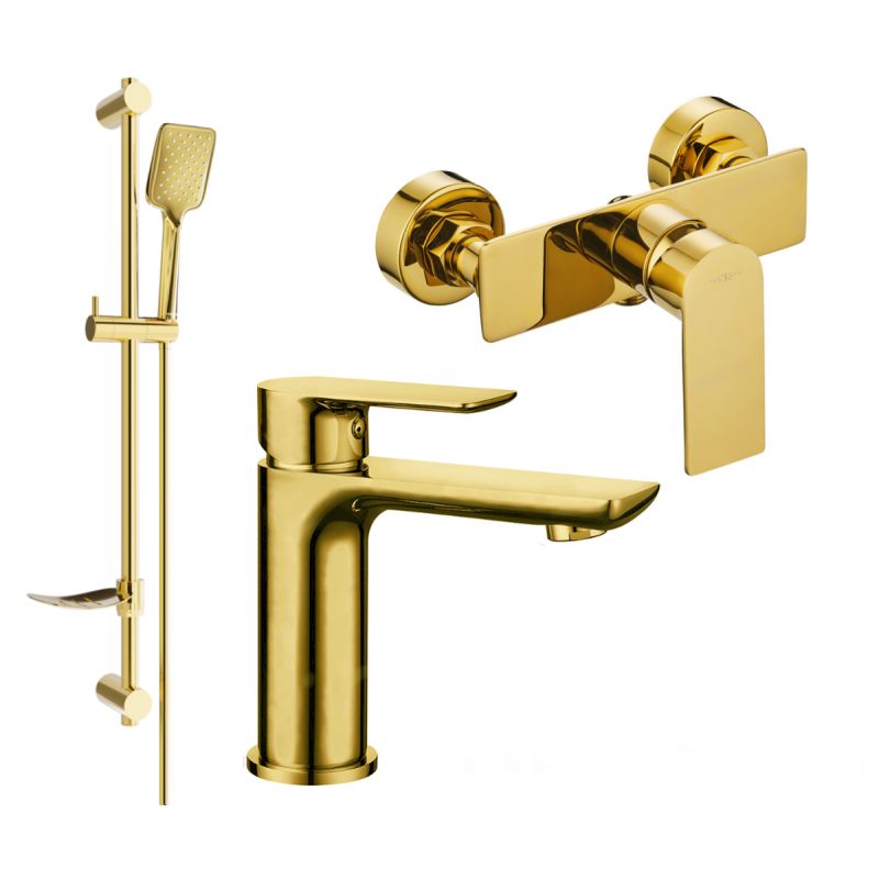 Zestaw prysznicowy Mexen Alfa złoty 745704DF62-50 1 szt.