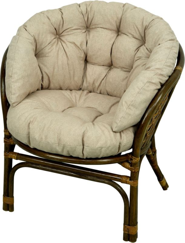 Poduszka na fotel rattanowy rattan AMPO beżowy turia 1 szt.