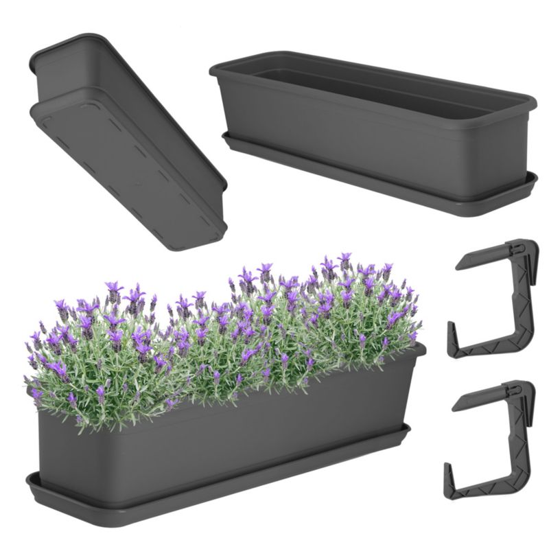 Skrzynka Balkonowa KADAX Doniczka 60cm Z Uchwytami 1 szt.