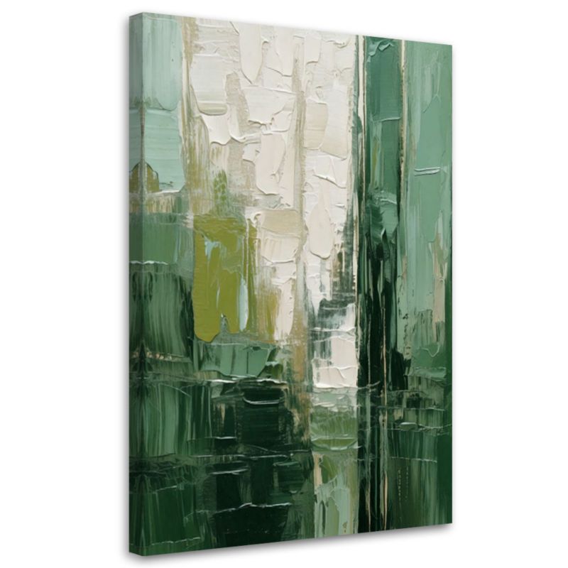 Obraz na płótnie Feeby Abstrakcja Tekstura Zielony 40x60cm 1szt