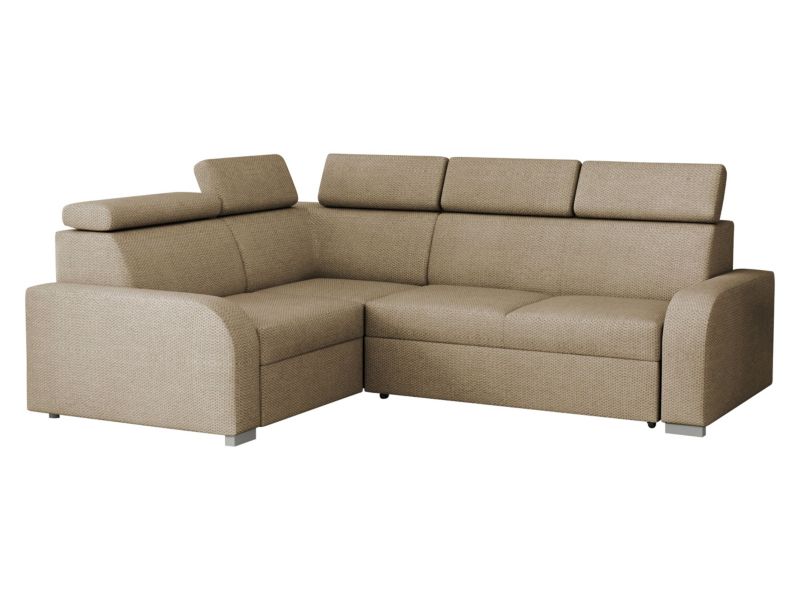 Narożnik z funkcją spania MIRJAN 24 Oslo 2rR1 80 beżowy welur 1 szt.