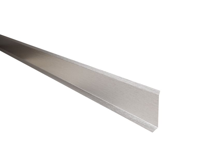 Listwa przypodłogowa F Lambro cokół stalowy srebrny matowy 6cm x 270cm 1 szt.