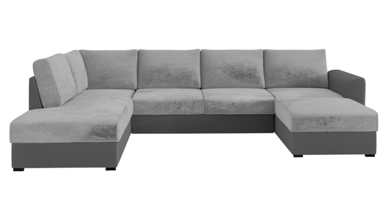 Narożnik z funkcją spania MIRJAN 24 Wilma Premium lewy szary/srebrny/srebrny 1 szt.