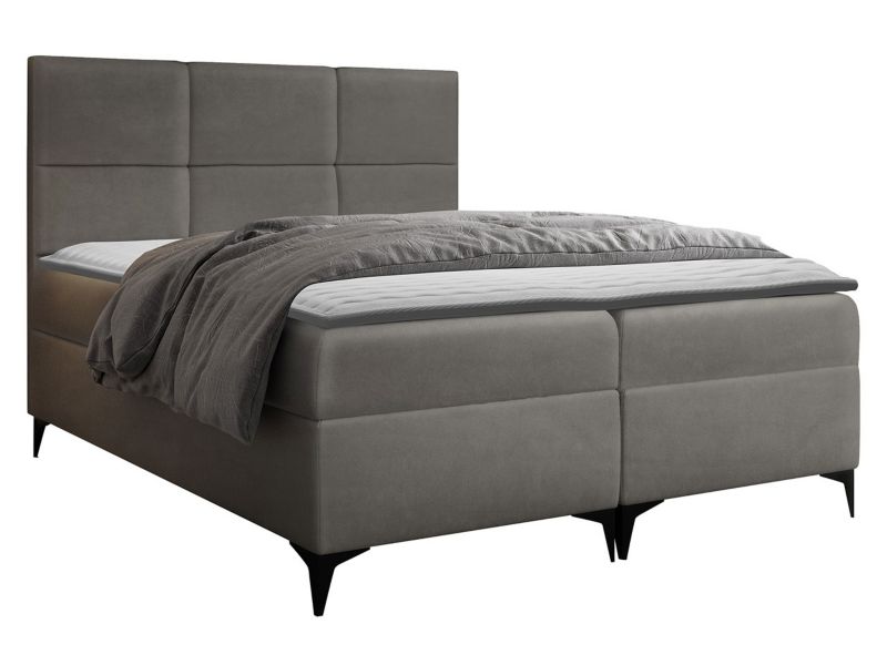 Łóżko kontynentalne MIRJAN 24 Fava 140x200 szary 1 szt.