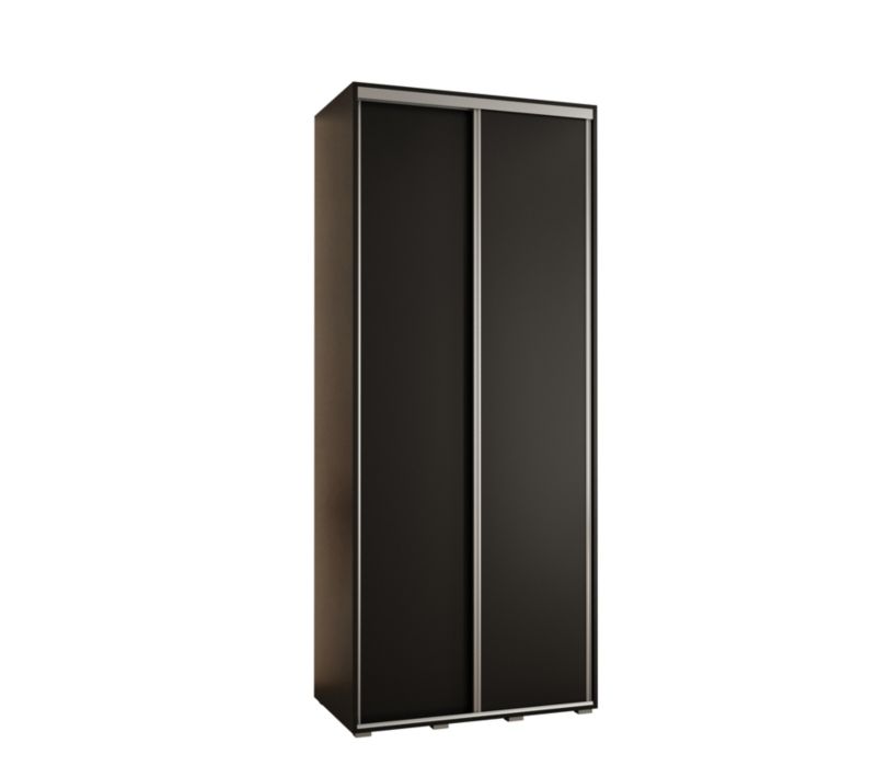 Szafa przesuwna Abiks DAVOS 1 wysoka szer.120cm czarny/czarny/srebrny 1szt.