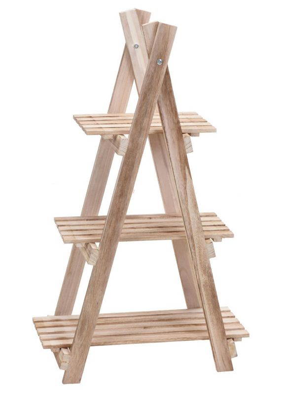 Kwietnik H&S Decoration Drewniany Brązowy 50x28x84 cm 1 szt.