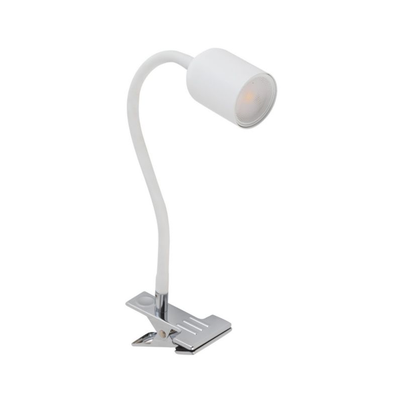 Lampa biurkowa TK-Lighting Top biała 1 x GU10 x 5W IP20 wym: 35 x 6 x 20 cm metal - 1 szt.