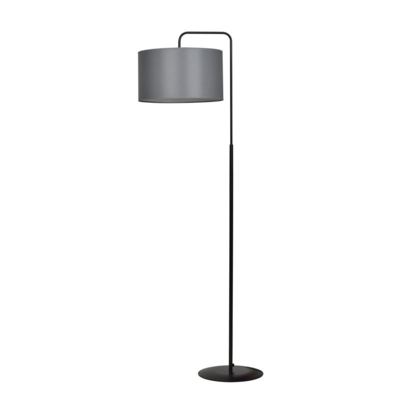 Lampa podłogowa stojąca Emibig Trapo czarno-szara 1 x E27 x 15W wym: 150 x 50 x 35 cm - 1 szt.