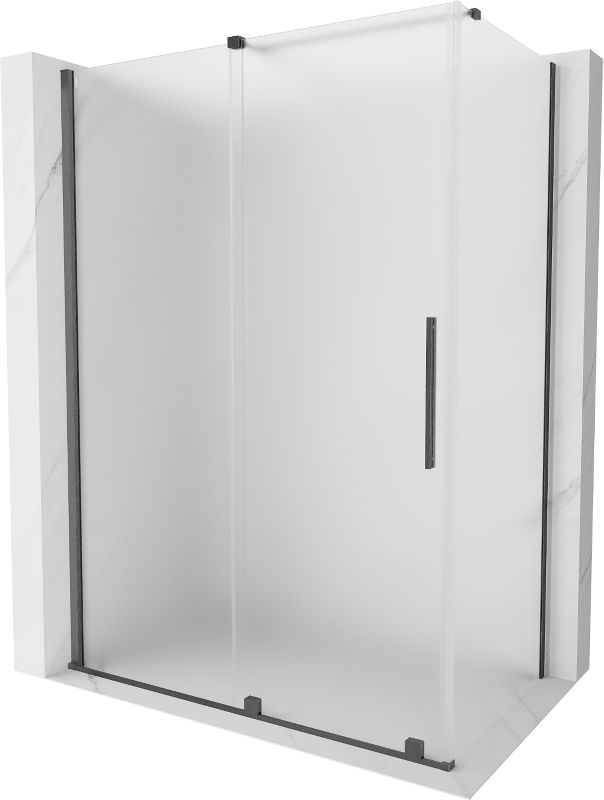 Kabina prysznicowa Mexen Velar rozsuwana 160 x 70 cm szron gun gray szczotkowany 1 szt.