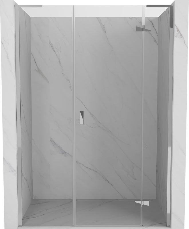 Drzwi prysznicowe uchylne Mexen Mist-H L transparentne 150x200 cm prawa strona 1 szt