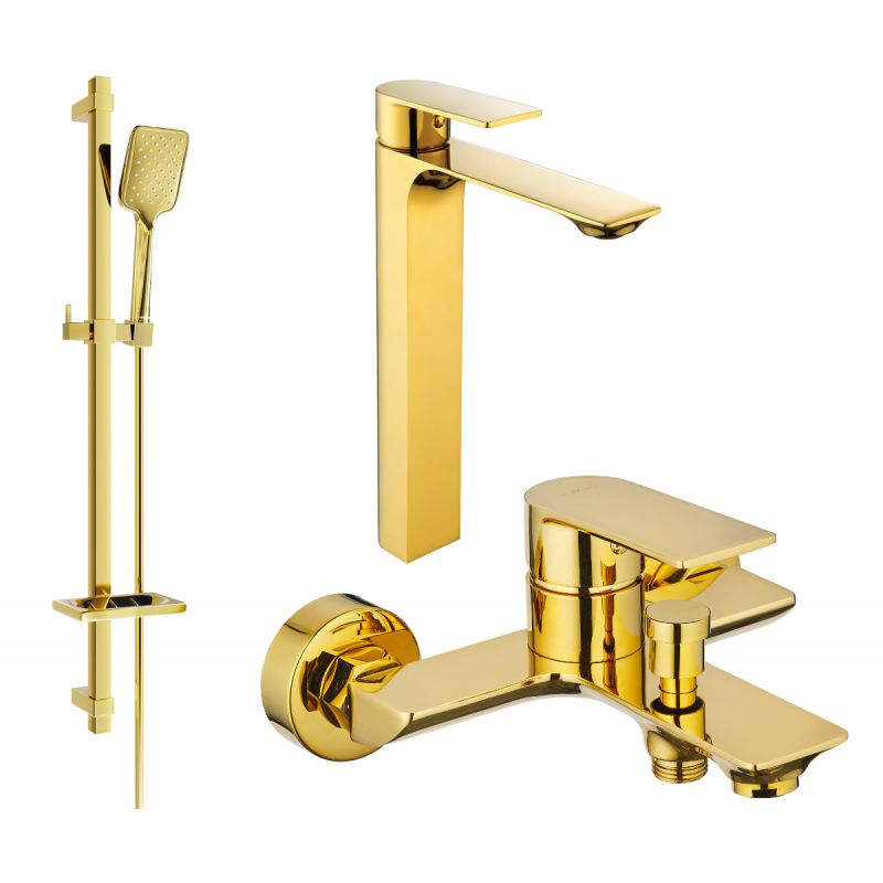 Zestaw wannowy Mexen Alexa złoty 1 szt.