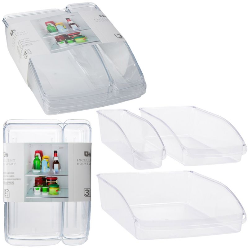 Organizer EDANTI Pojemnik Do Lodówki Szufada Półka Na Owoce Warzywa Zestaw 1 Kpl.