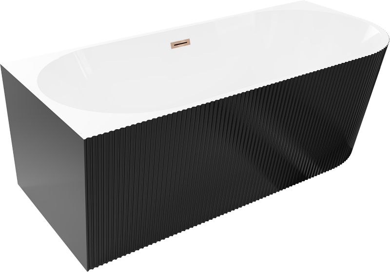 Wanna wolnostojąca Mexen Silo biało/czarna 170x80 cm 1 szt.
