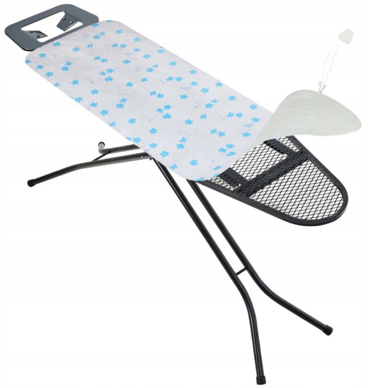 Pokrowiec KADAX na deskę do prasowania naciągany 140x55cm niebieskie kwiaty 1 szt.