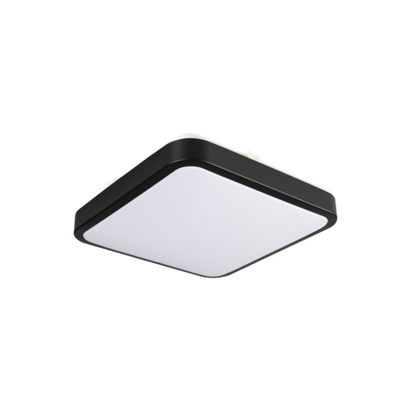 Plafoniera LED LightLogic LL EGRA PLAFON 17W B 66122 czarna kwadratowa 800 lm 1 szt.