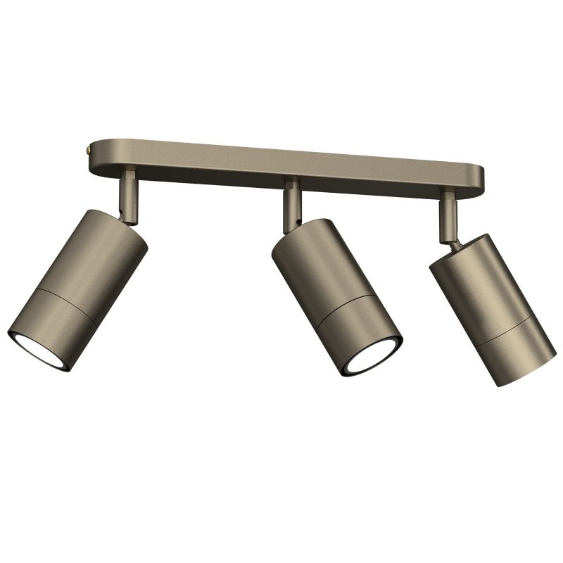 Lampa sufitowa Luminex Link tytanowy złoty Listwa z lampami 3 x GU10 x 8W wym: 16 x 33 x 6 cm - 1 szt.