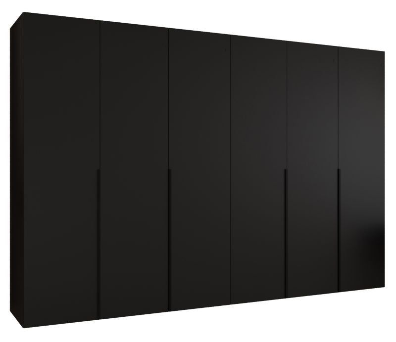Szafa uchylna otwierana ALICANTE 1 300 wys 202 cm Czarny + Czarny 1 szt
