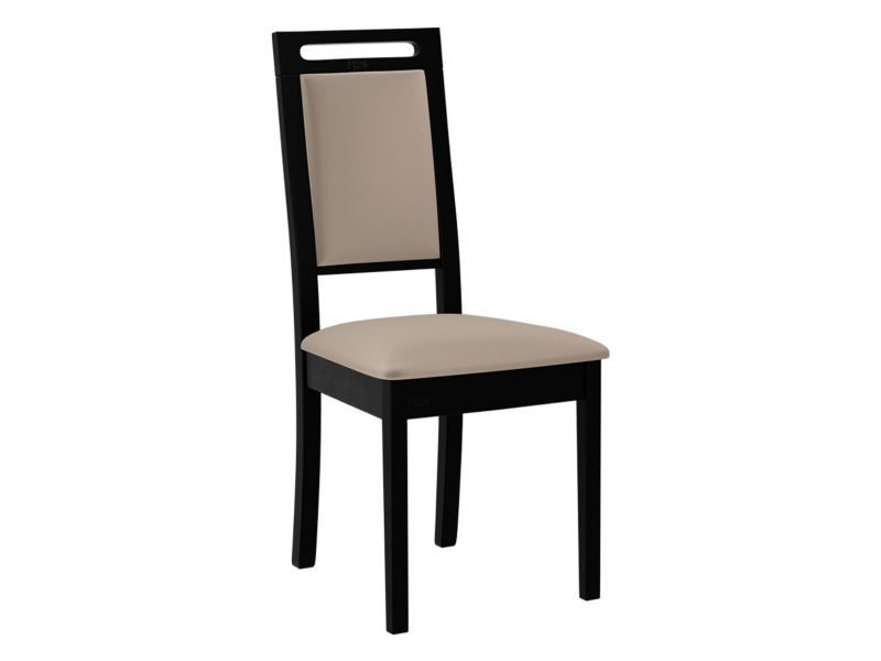 Krzesło MIRJAN 24 tapicerowane Roma XV czarny/plusz jasny beż 1 szt.