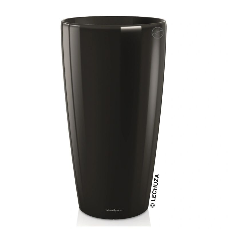 Doniczka Lechuza Do Domu Na Taras RONDO 40/75 czarny połysk 1 szt