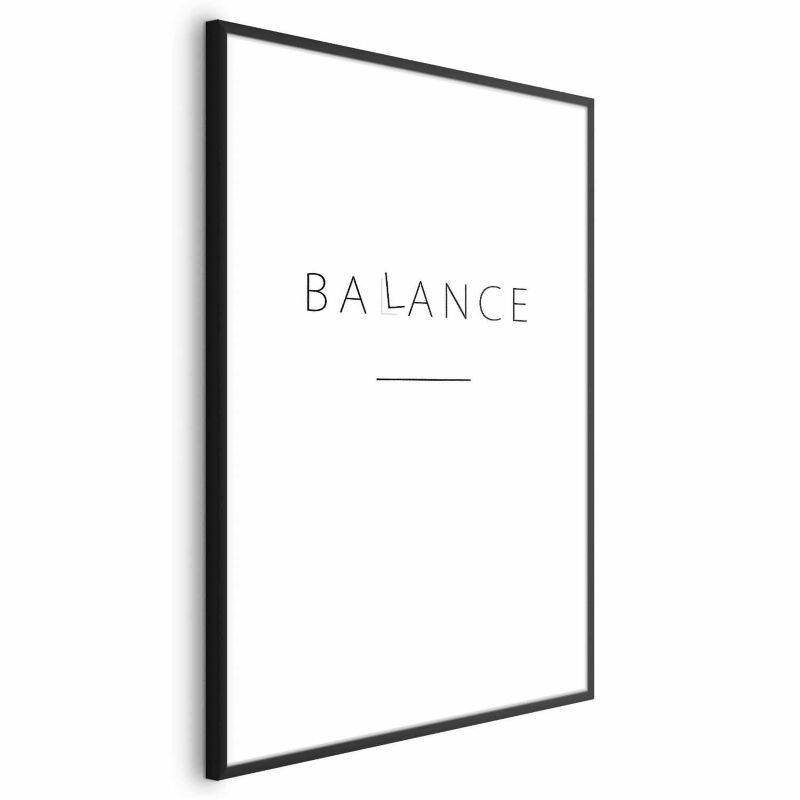 Plakat Artgeist Balance 21x30 cm z ramą czarną 1 szt