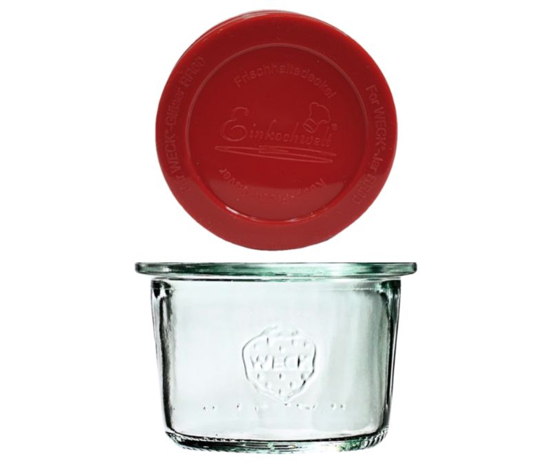 Słoik MODO24 Weck 80 ml fi 60 mold z silikonowym wiekiem 1 kpl.