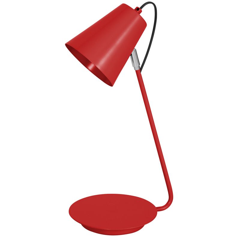 Lampka biurkowa Luminex Desk Lamp czerwony mat 1 x E27 x 15W IP20 wym: 42 x 23 x 18 cm metal - 1 szt.