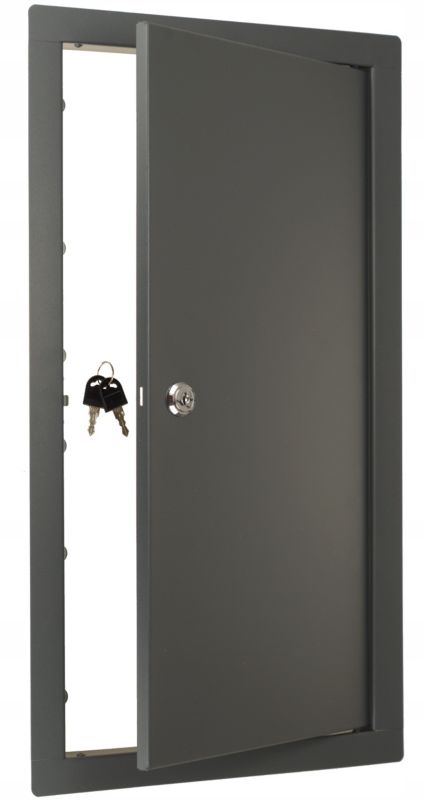 Drzwiczki FEINZ Rewizyjne Metalowe Antracyt 40X60 Klucz Grafit 1 szt.