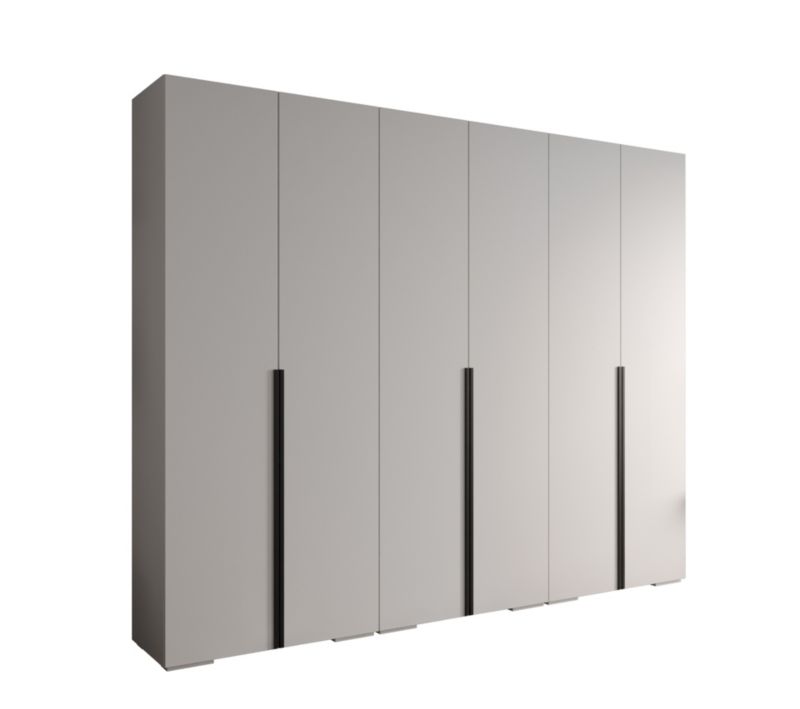 Szafa uchylna ubraniowa INOVA 1 (biały/czarny) 3