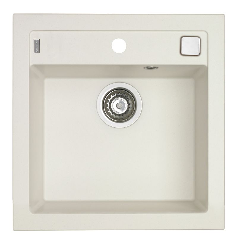 Zlewozmywak granitowy Alveus FORMIC 20 kol. 11 biały (52x51) 1-komorowy 1szt