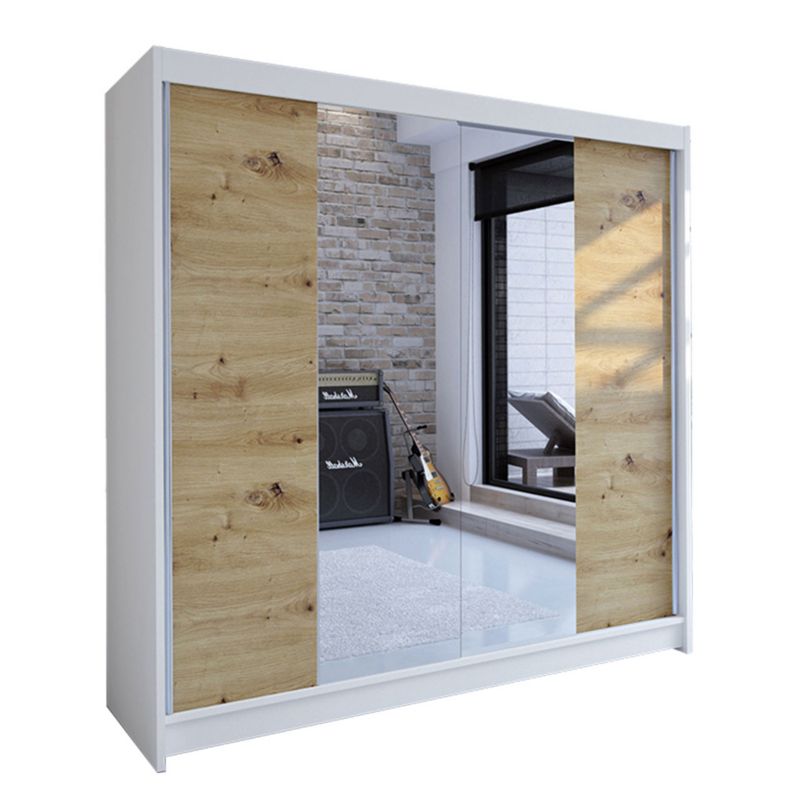 Szafa MIRJAN 24 z drzwiami przesuwnymi Talin II biały/dąb artisan 1 szt.