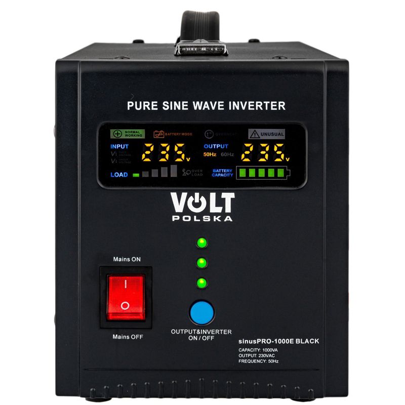 Przetwornica prostownik VOLT POLSKA 12V 230V 700/1000W UPS sinuspro-1000E 1szt.