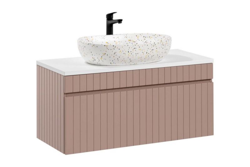 Szafka pod umywalkę COMAD nablatową ICONIC ROSE 82 100cm różowa 1 szt.